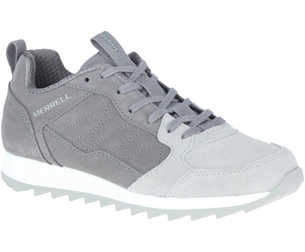 Merrell Sneakers Grey - Alpine Suede - Womens 80CWGIMEB